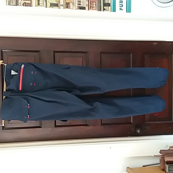 Born Fly red cotton pamts. Zipper/button one of a kind Pants - Picture 11 of 13